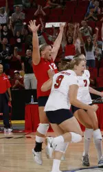 The Bulldogs earn their first win of the season with a sweep of UC Davis.