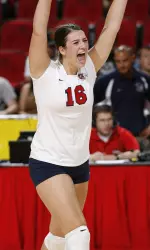 Lexi Watson is seen here in the match against Oregon State.
