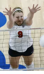 Lacey Gera led the Bulldogs with a season-high .375 hitting percentage.