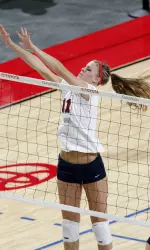 Lauren Berger led the Bulldogs with a .588 hitting percentage.