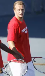 Sophomore Mirko Zapletal and the Bulldogs were 5-2 winners over Cal Poly on Sunday at the Wathen Tennis Center.