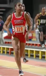 Rayna White won the 55 meter dash with a time of 7.26.