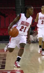 LaToya Brown has played in all 15 games for the Bulldogs.