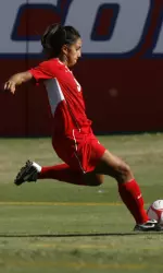 Nicole Gutierrez scores her 22nd career goal with four seconds left in double overtime against San Jose State.
