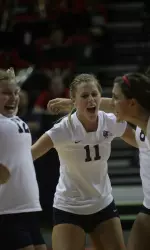 Lauren Berger posted 11 kills tonight vs. Nevada.