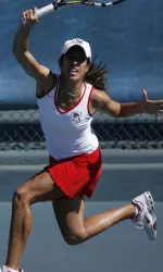 Senior Melanie Gloria is alive in both the singles tournament and doubles tournament with senior Tinesta Rowe