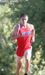 Erick Garcia won the Santa Clara Invitational Saturday in the team's last meet before the WAC Championships.