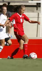 Laura Dodd recorded a shot against Utah State.