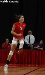 Meghan Moss had a career-high 24 digs vs. Boise State.