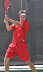 Senior Rudolf Siwy finished the tournament with a record of 3-1 in singles.