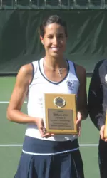 Senior Melanie Gloria won the singles championship with a perfect 6-0 record.