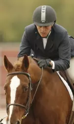 Senior Cambria Kissell won her match in equitation over fences with a score of 87 to earn MVP honors in the discipline.