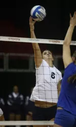 Kelly Leonardo tied a season-high with 12 kills vs. La Tech.