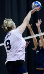 Lacey Gera tied a season-high with 17 kills vs. Boise State.