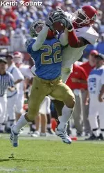 Seyi Ajirotutu had a career-high seven receptions and two touchdowns against Nevada.