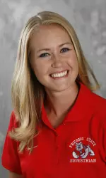Rebecca Flood, a senior from Auberry, Calif., won MVP honors against Delaware State. The Dogs beat the Hornets 12-4 in Dover, Del.