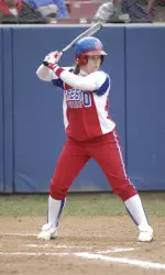 Ashley White had an RBI and two hits in her first start of the season.