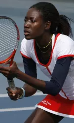Junior Tinesta Rowe won a three-set thriller to deliver the clinching victory in Fresno State's 4-3 win over Arkansas.