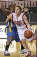 Emma Andrews had a career high 16 points in an opening round win over San Jose State. (Photos courtesy of the WAC)