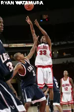 Alex Blair had 14 points and eight rebounds in his final game as a Bulldog.