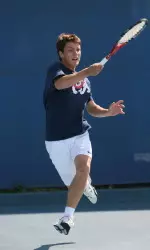 Junior Rudolf Siwy played at the No. 1 spot for singles and won his match against Martin Schulhauser, 7-6, 6-3