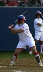 Lindsay Milchovich hit her first home run of the season against Utah.