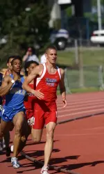 Frank Sanders was one of the top performers for the men's team Saturday.