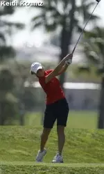 Senior Laura Luethke will compete in her final home tournament as a Bulldog April 21-23 at Sunnyside CC.