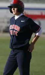 Nicole Angene had one of the five Bulldog hits in today's game.