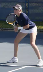 Senior Jacqueline Haskett played her final regular-season match at home on Saturday and was superb while beating Clara Schuhmacher 6-2, 6-2.