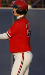 Nicole Angene had two hits for the Bulldogs in the game one victory.