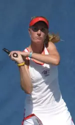 Finishing first with a win for the Bulldogs, Jacqueline Haskett played at the No. 5 spot and came out with a big win for the 'Dogs beating Lais Ogata 6-1, 6-0.