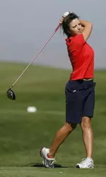 Senior Laura Luethke shot a 74 in her final round as a Bulldog.