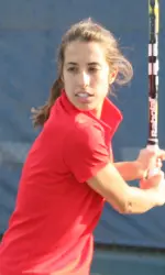 Melanie Gloria defeated her opponent in the first round of the NCAA Singles Championship Wednesday.