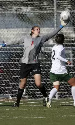 Sophomore Kaitlyn Revel had six saves against USF.