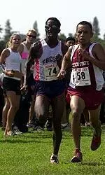 Former Fresno State cross country runner Roosevelt Cook won the four-mile run.