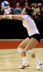 Tairyn Rasmussen had seven kills vs. UC Davis.