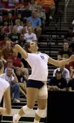 Baylee Platt led the 'Dogs with 14 kills vs. La Tech.