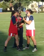 Sue Behme coaches her team at a recent practice.