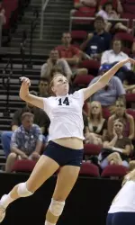 Brianna Clarke led the 'Dogs with 16 kills.