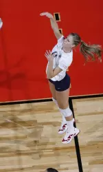 Lauren Berger posted a double-double vs. Idaho with 14 kills and 12 digs.