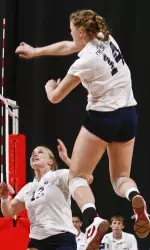 Brianna Clarke had 10 kills vs. LA Tech.