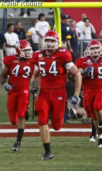 Junior linebacker Ben Jacobs leads the Bulldog defense against the nation's No. 2 passing offense.