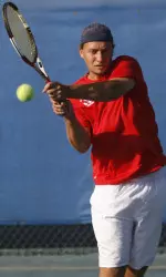 Fresno State senior Mirko Zapletal competed in the second round of the ITA All-American.