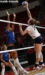 Brianna Clarke led the 'Dogs with 15 kills.
