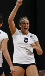 Baylee Platt helped lead the offensive attack for the 'Dogs in the historic victory.