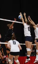 Kello Leonardo ranks fourth all-time at Fresno State in total blocks.