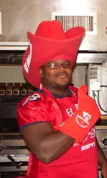 Reynard Camp represented the 'Dogs in the Chile Cookoff prior to Bowl Week. Fresno State was revealed to be the winner Wednesday evening at El Pinto.