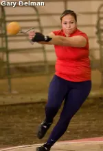 Sharon Ayala is ranked No. 16 in NCAA Division I for the weight throw.