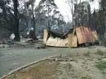 The picture was taken from Hayley Munro's aunt and uncles house showing the damage the fires caused in their hometown.
